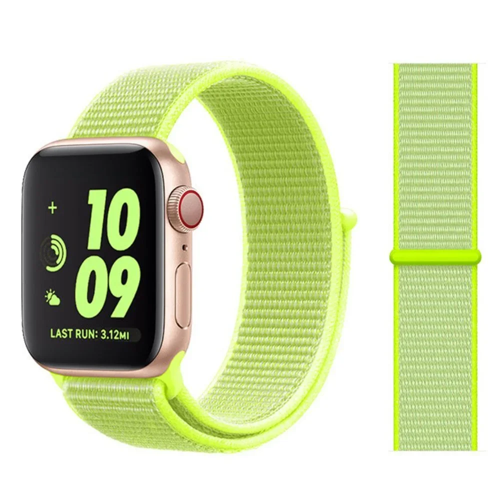 NEW [BAND] Flash Light Green Strap Loop For Apple Watch